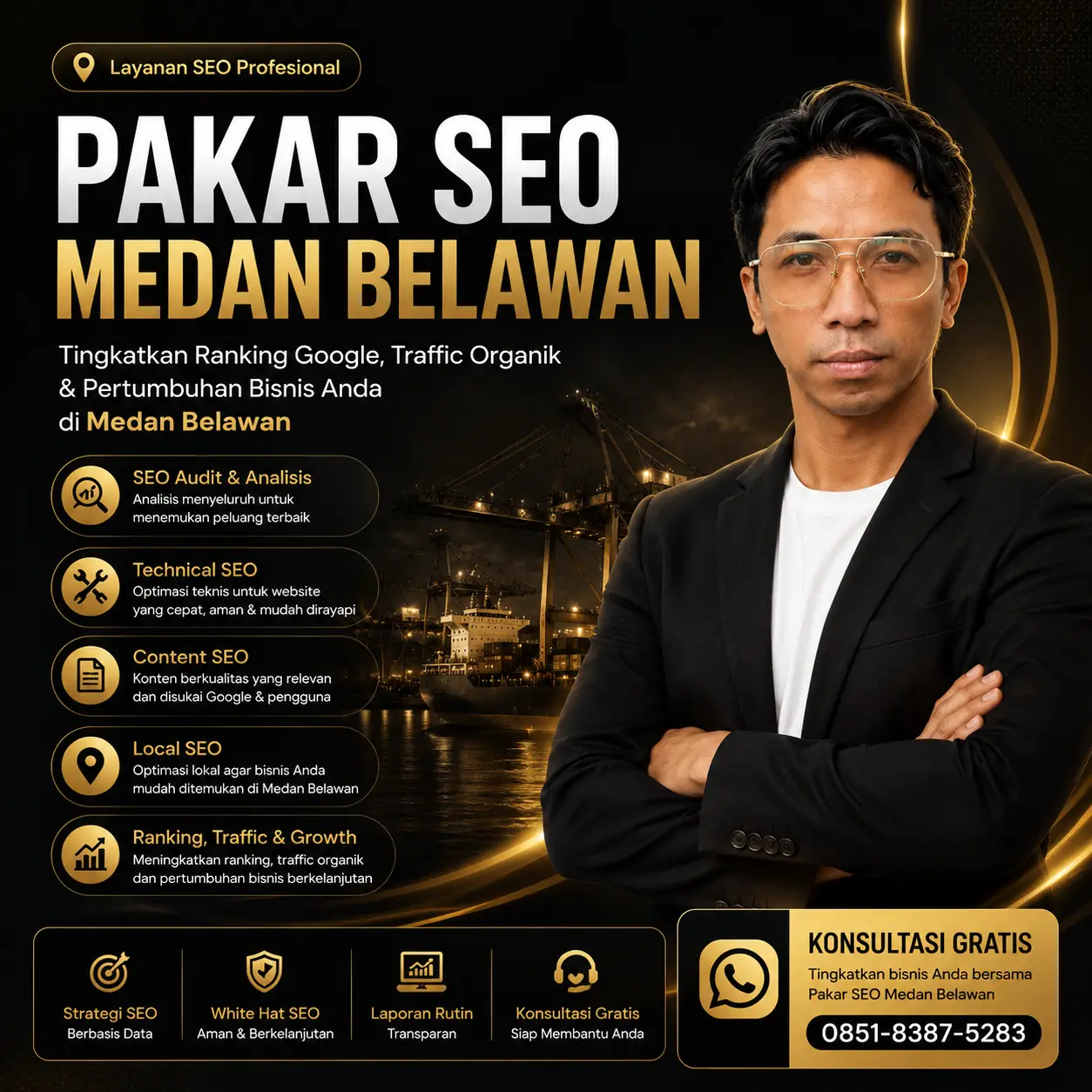 Pakar SEO Medan Belawan membantu meningkatkan ranking website di Google
