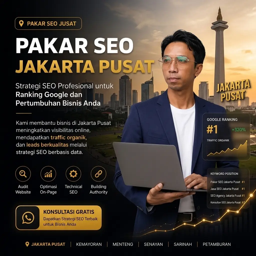 Pakar SEO Jakarta Pusat membantu meningkatkan ranking website di Google
