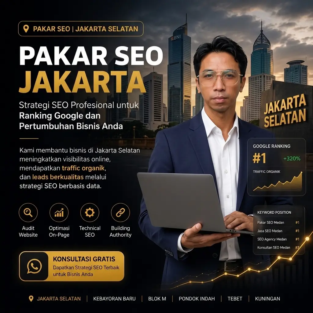 Pakar SEO Jakarta Selatan membantu meningkatkan ranking website di Google