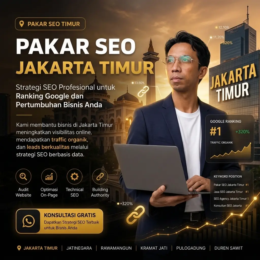 Pakar SEO Jakarta Timur membantu meningkatkan ranking website di Google