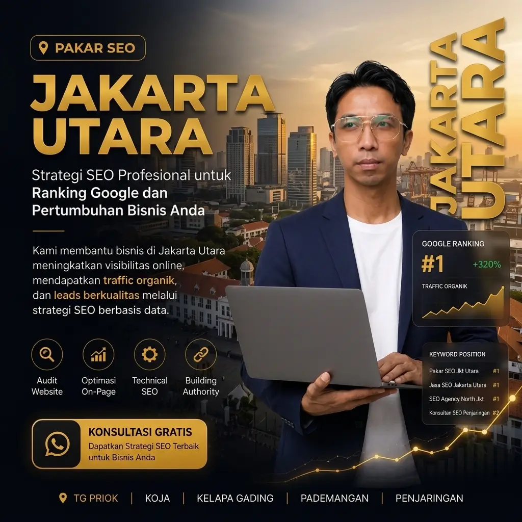 Pakar SEO Jakarta Utara membantu meningkatkan ranking website di Google
